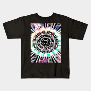 Fractal Tie Dye Pattern Kids T-Shirt